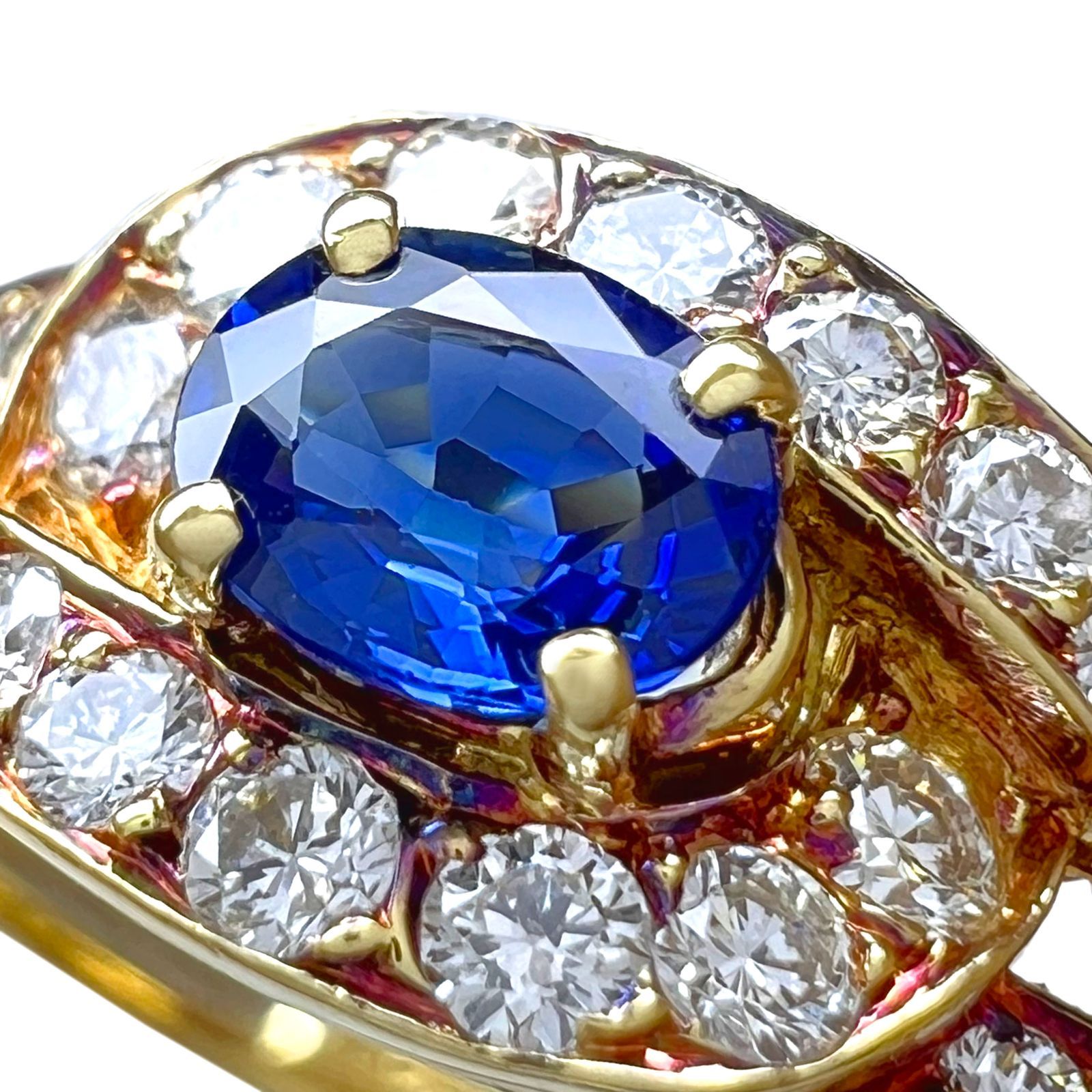 TIFFANY＆Co. ティファニー リング サファイア ダイヤ 18K YG 