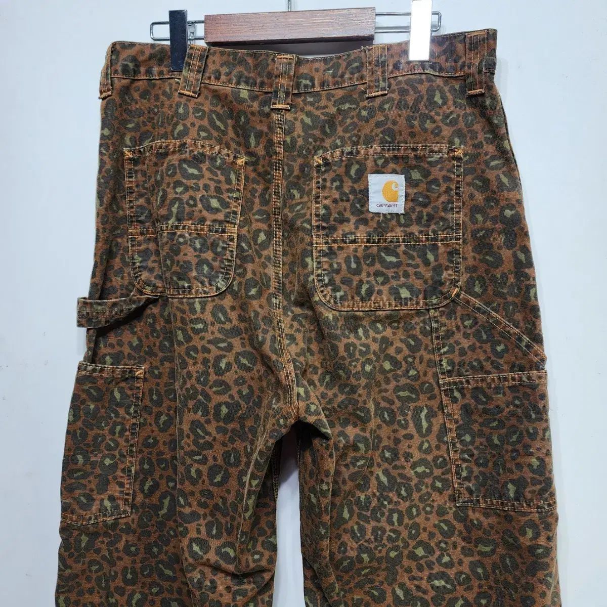 Carhartt カーハート WIP タマリンドカモ ヒョウ柄 レオパード シングルニー パンツ ズボン S