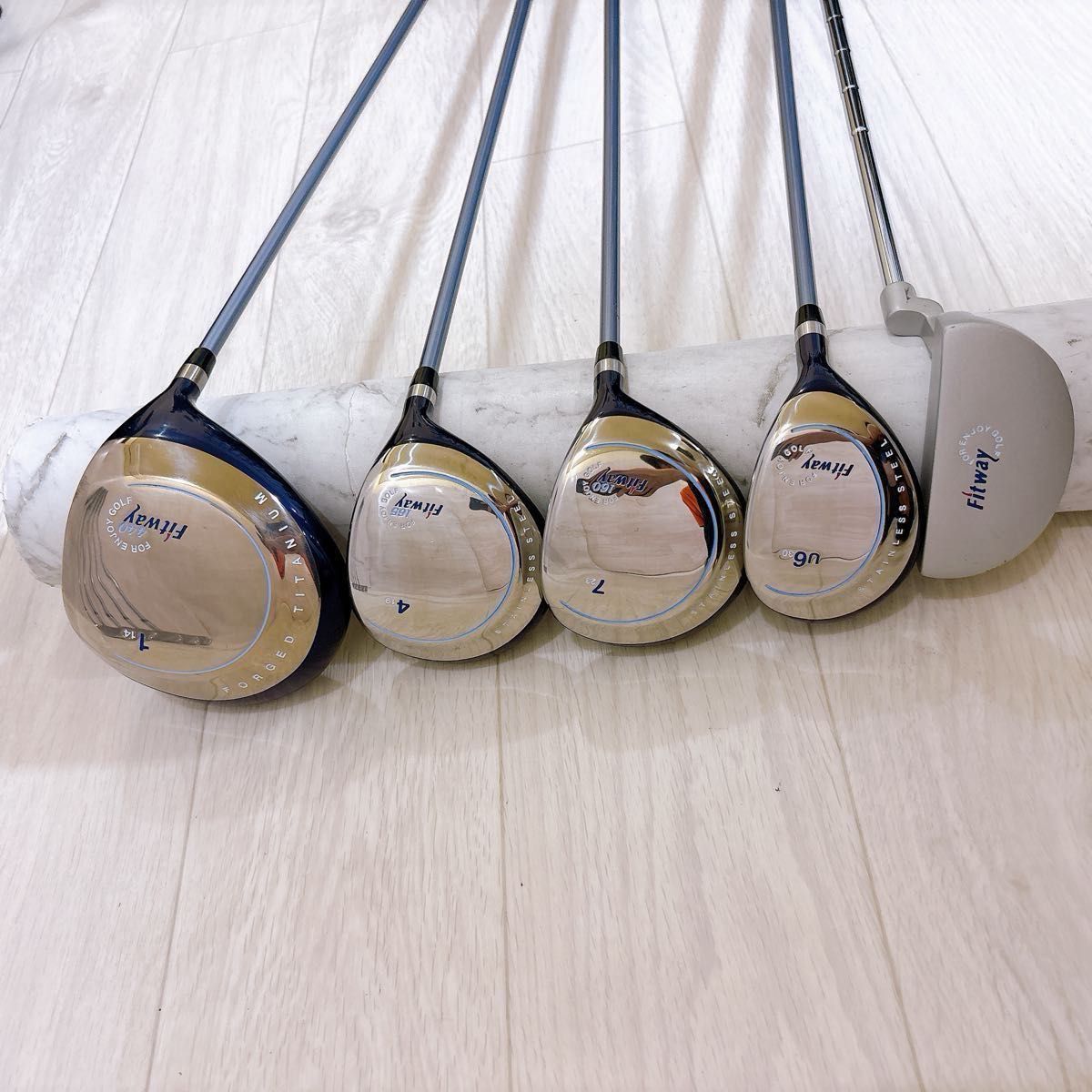 【レディース右】ブリヂストン フィットウェイ　レディースゴルフセット 美品 Fitway フィットウェイ レディースゴルフセット 10本 初心者 右