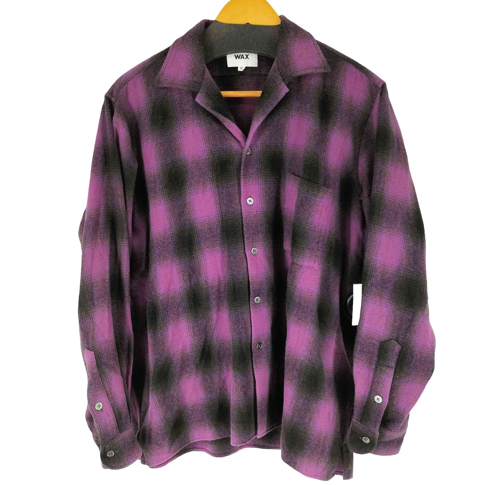 ユーズドフルギ USED古着 WAX LONDON 開襟 オンブレシャツ メンズ JPN：M