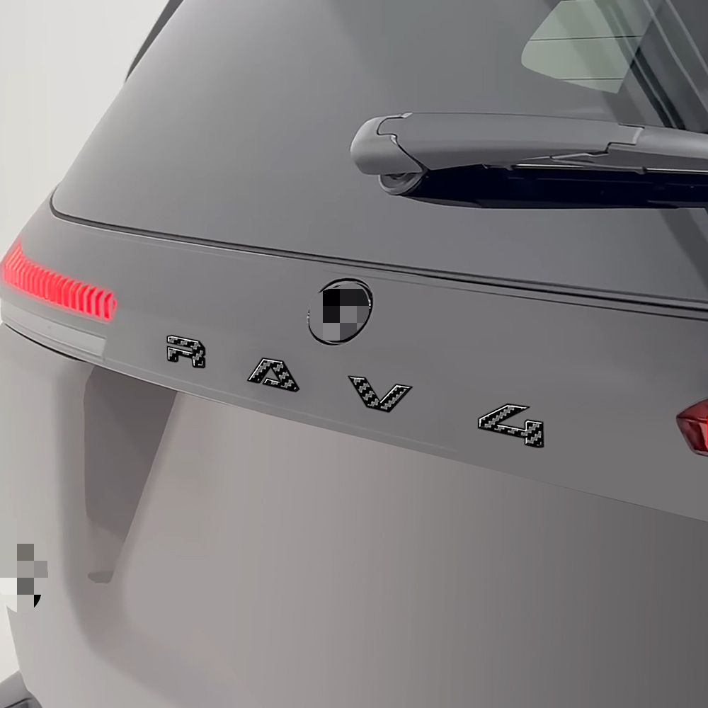 【送料無料】トヨタ RAV4 2026 Toyota RAV4 専用 テールゲートエンブレム レタリングバッジ ドレスアップ エクステリアパーツ ABS製 カーボン調/ピアノブラック/マットブラック 高級感 簡単装着 傷防止 1セット