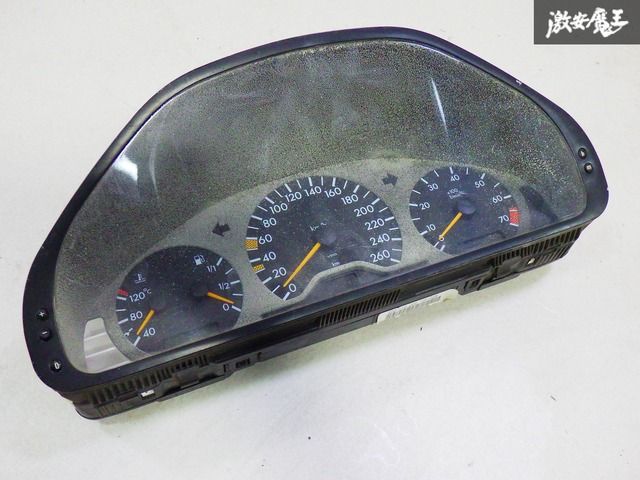 【売り切り】 メルセデスベンツ 純正 W202 Cクラス スピードメーター 計器 速度計 メーター 計器 110.008.736/008 部品取り 在庫有 棚