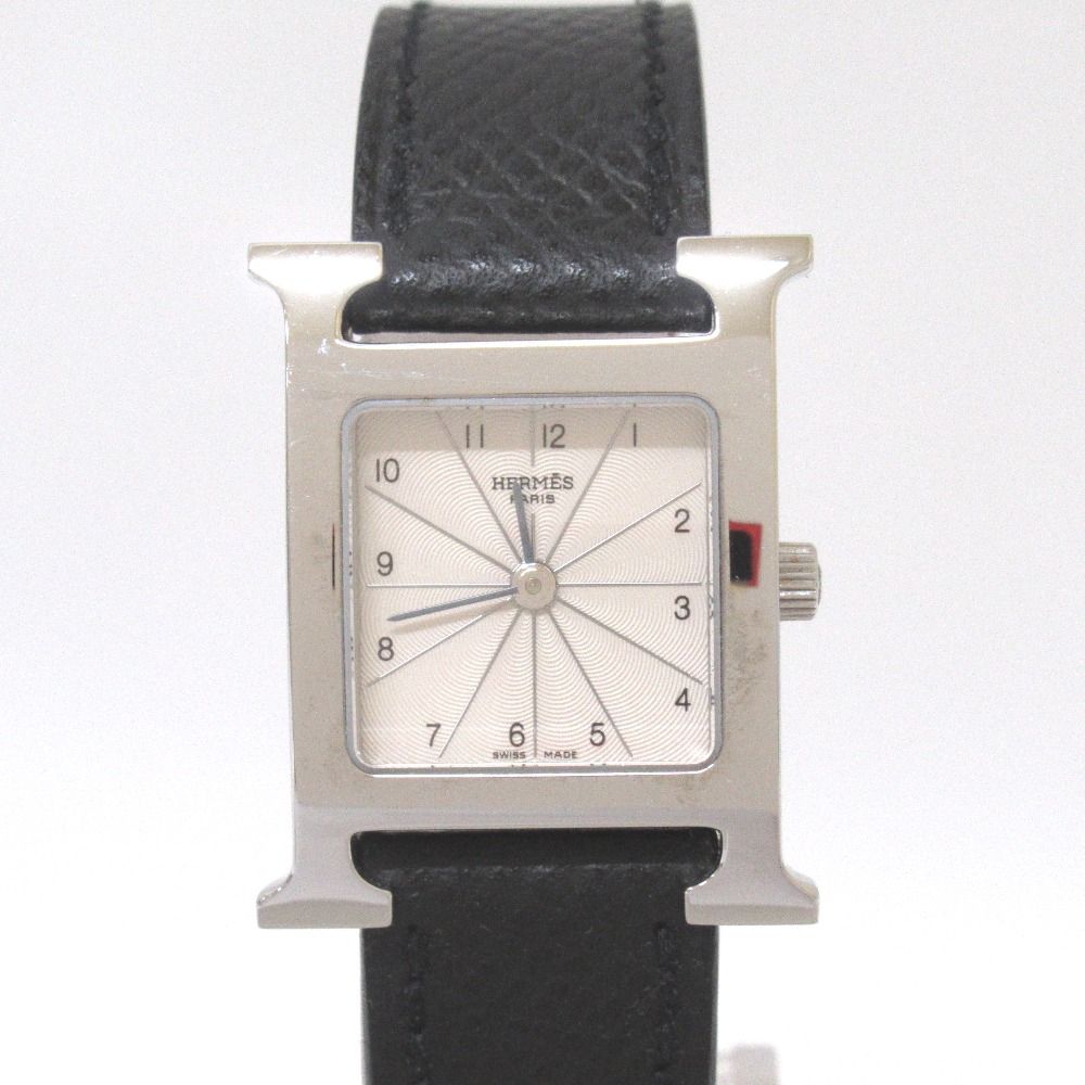 Tj296301 エルメス HERMES 腕時計 Hウォッチ HH1.210 クォーツ 中古