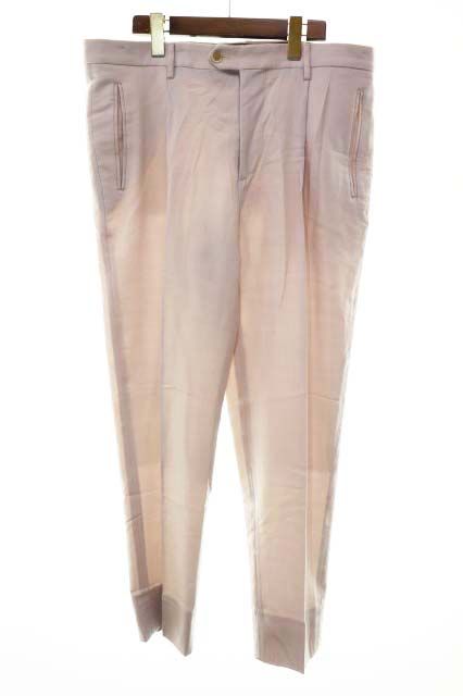 エトロ ETRO STRETCH WOOL SLIM PANTS PINK サイズ 50 232-1W800-0110 ストレッチ ウール スリム パンツ ピンク 【ブランド古着ベクトル】【中古】●260520