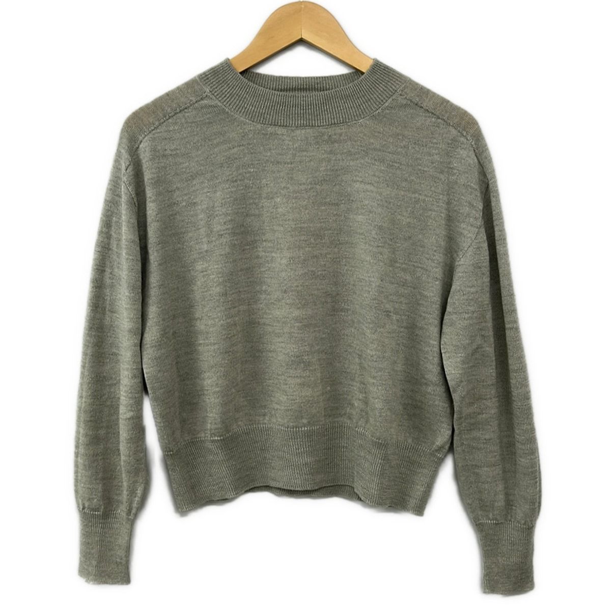 MargaretHowell(マーガレットハウエル) 長袖セーター サイズ2 M レディース美品 - グレー 麻混