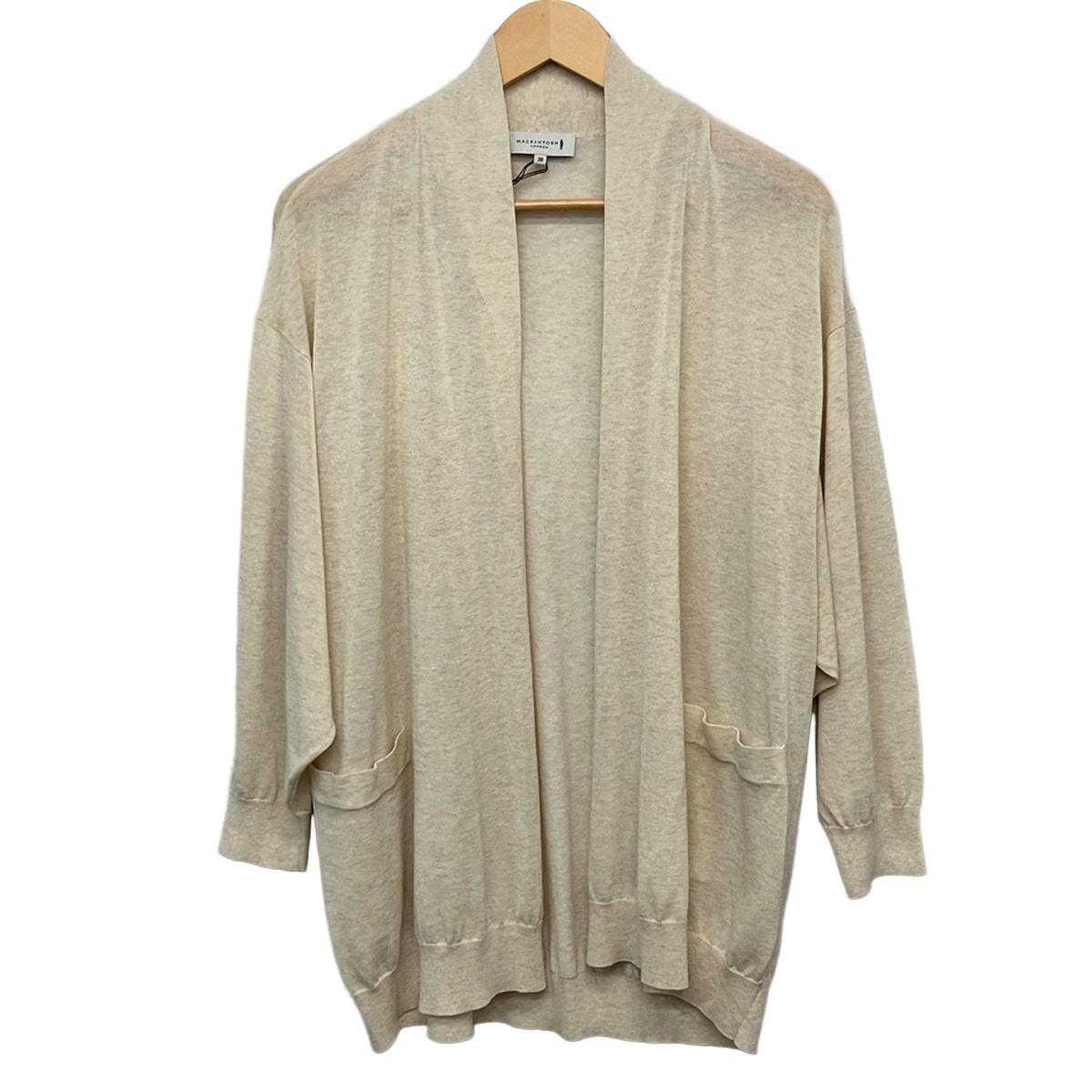 MACKINTOSH LONDON(マッキントッシュロンドン) カーディガン サイズ38 M レディース美品 - ベージュ 長袖