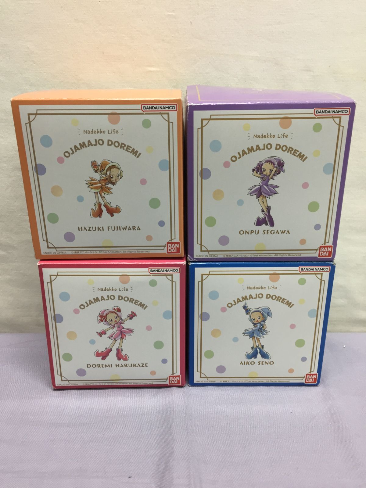 なでっこライフ おジャ魔女どれみ 全4種セット バンダイ 現状品　810 Nadekko Life: Ojamajo Doremi