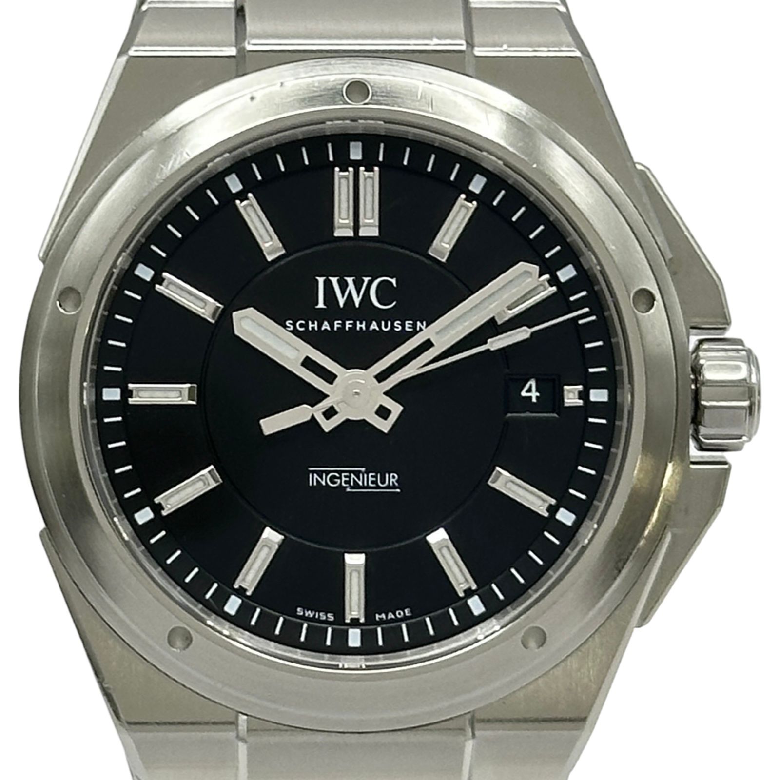 インターナショナルウォッチカンパニー IWC インヂュニア・オートマティック IW323902 ブラック ステンレススチール 自動巻き メンズ 腕時計