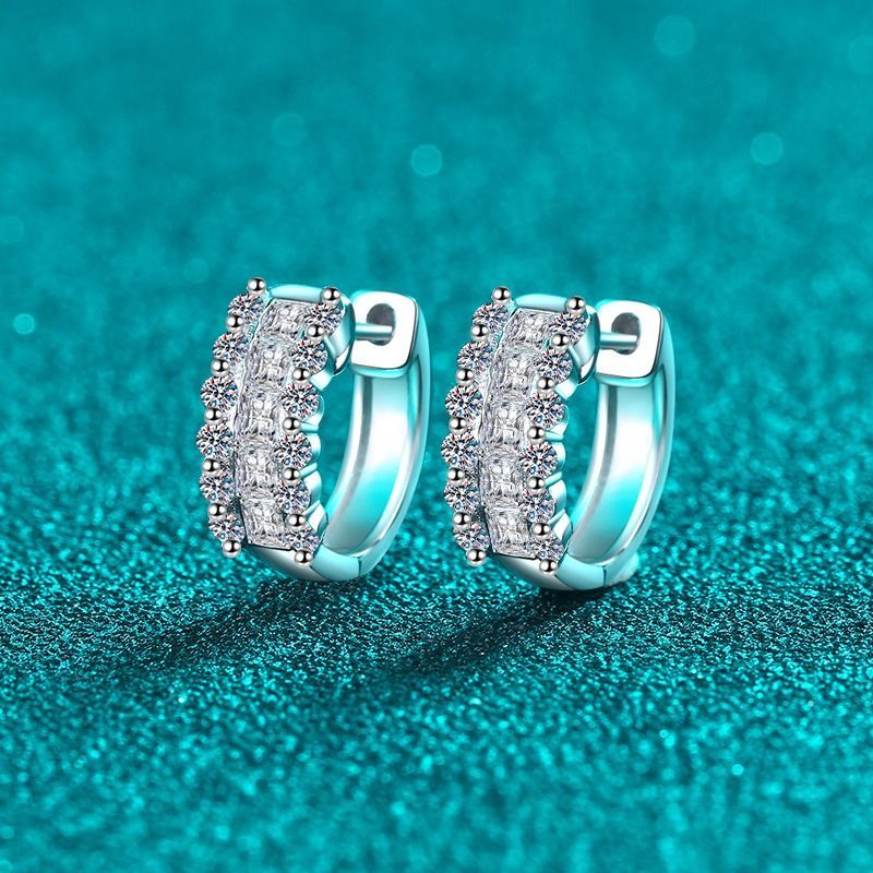 ピアス モアサナイト 1.16ct モアサナイト ピアス シルバー925 モアッサナイト ピアス 人工 ダイヤモンド 人工ダイヤモンド モアッサナイト アクセサリー ギフト 普段使い 耳飾り パーティー 結婚式 プレゼント ギフト med163