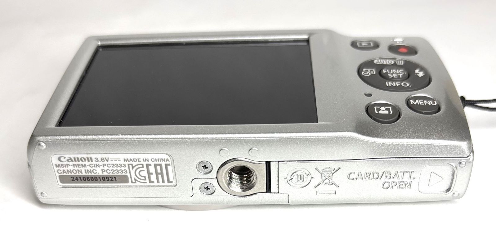 Canon IXY200 PC2333 HD 20MP 8x デジタルカメラ silver 基本動作確認