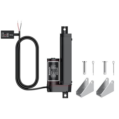 Justech リニアアクチュエーター 12V 電動アクチュエータ 50mm 100mm 150mm 200mm 250mm 300mm 1500N IP65 速度7-10mm/s 低騒音 線形アクチュエーター 正＆逆制御 農業機械/外科用ベ 72bf4afb