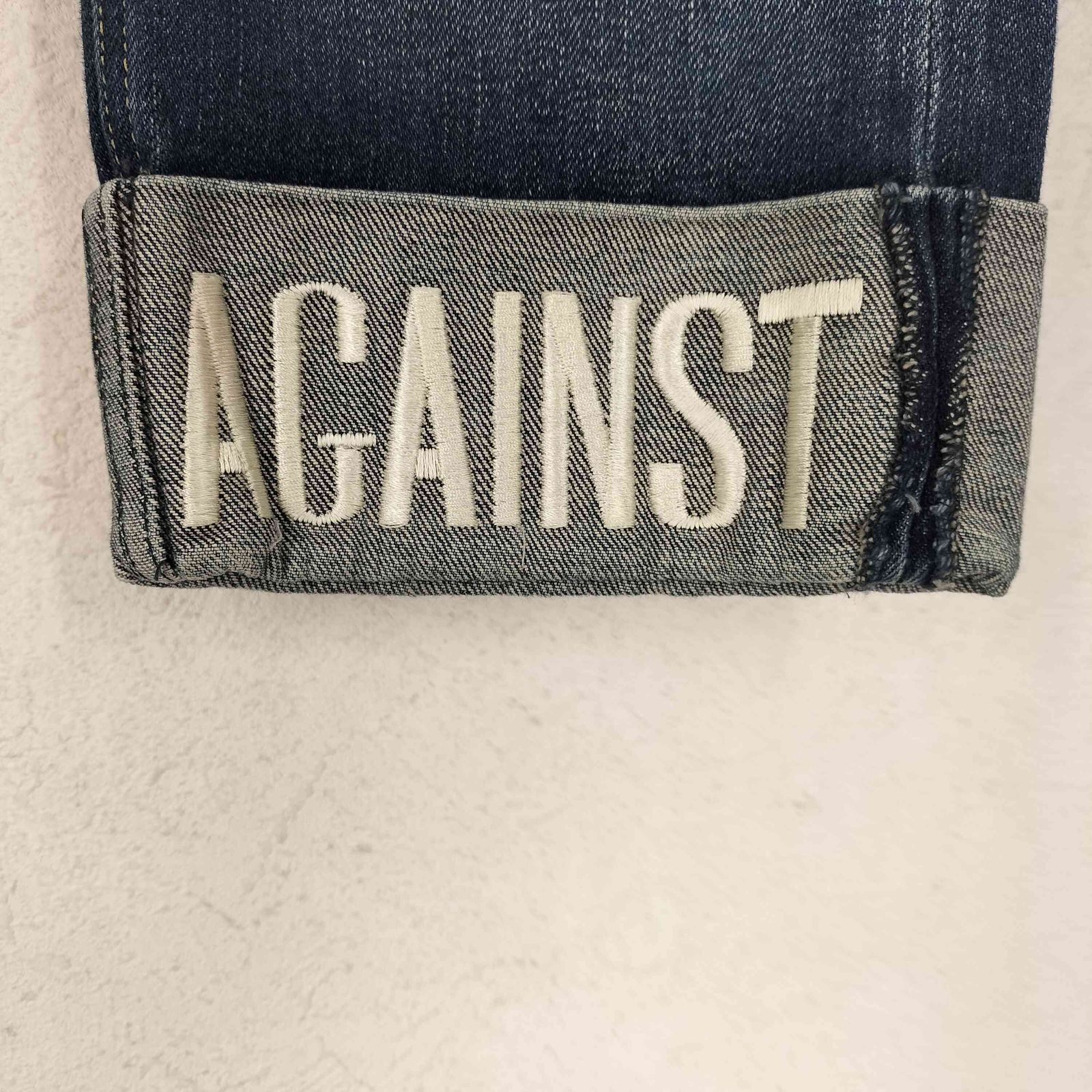 クリスチャンダダ CHRISTIAN DADA 裾刺繍デザイン 七分丈 デニムパンツ 