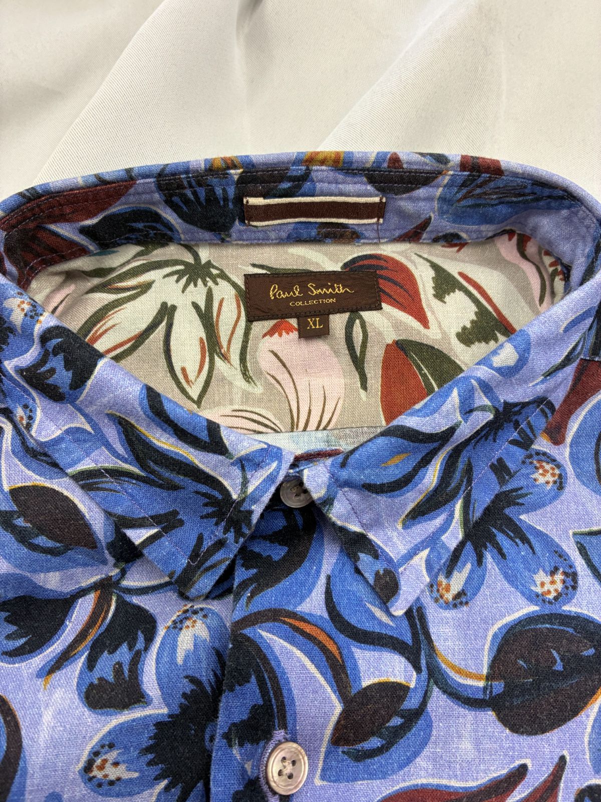 メンズ 最高級ライン ポールスミスコレクション メンズシャツ XL 花柄