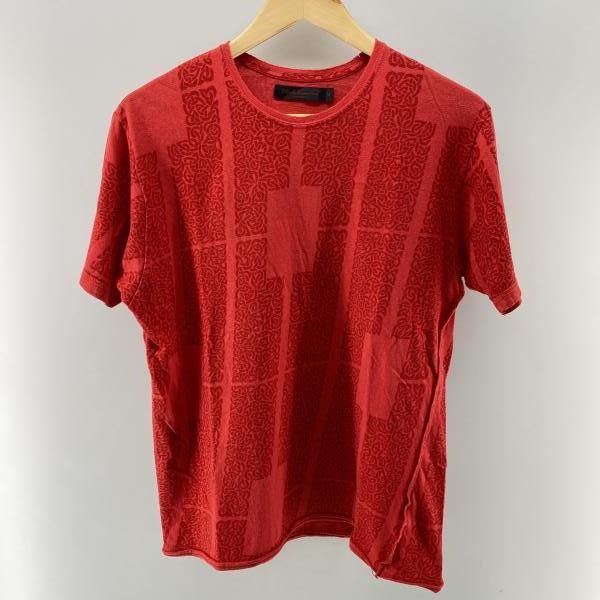 【中古】UNDER COVER 03SS SCAB期 総柄 プリント S/S Tee レッド M アンダーカバー[24]