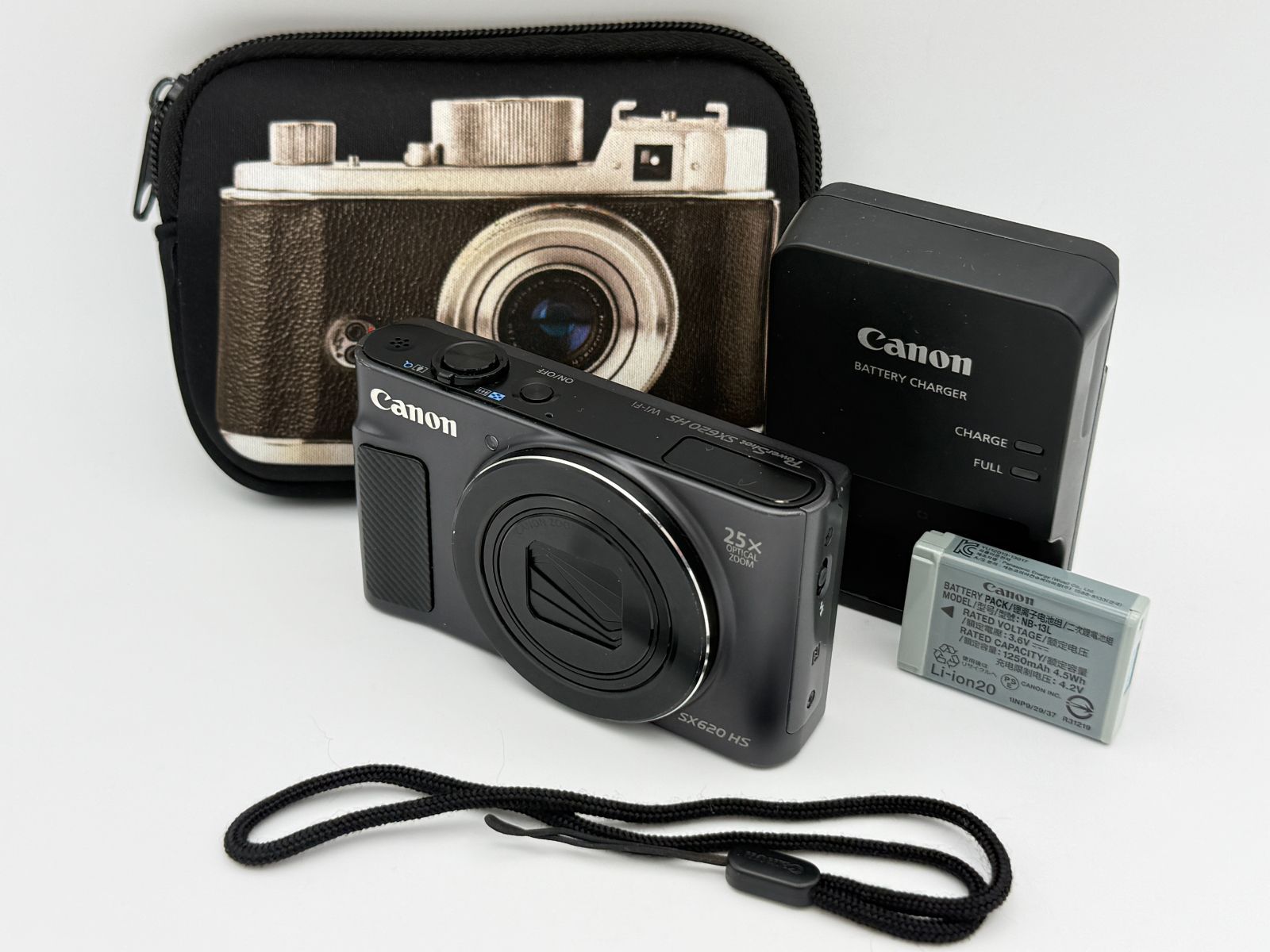 キヤノン PowerShot SX620 HS ブラック 中古 PowerShot キヤノン Canon SX620 HS パワーショット ブラック