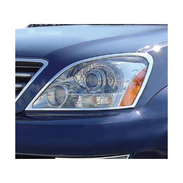 04-09y LEXUS レクサス GX470　クローム ヘッドライトリム