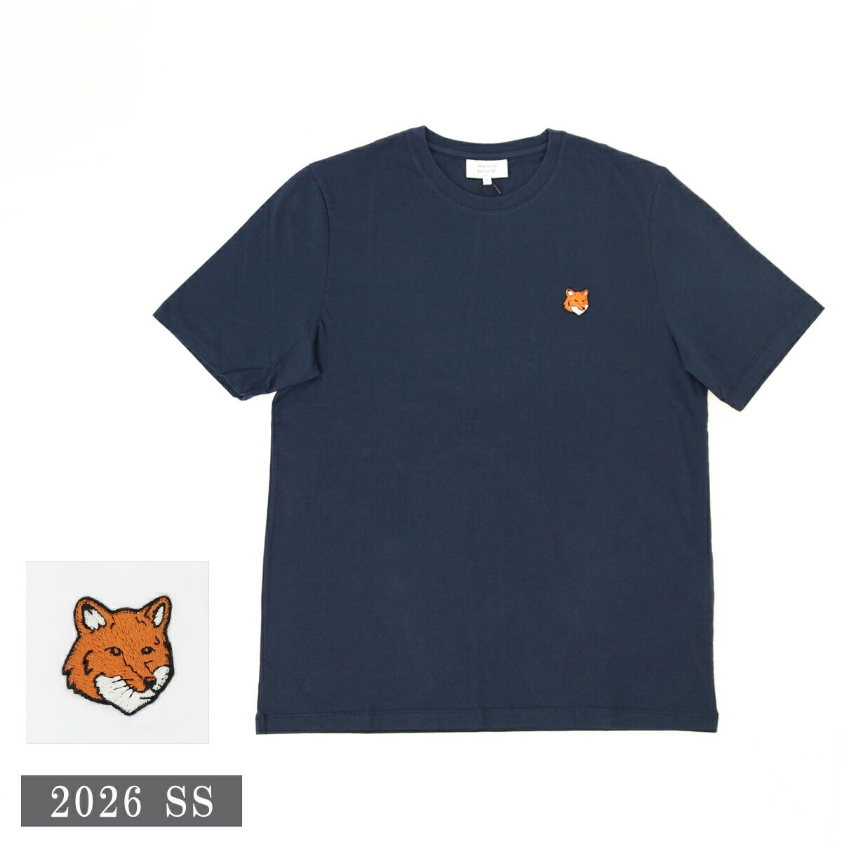 ■MAISON KITSUNE メゾンキツネ ロゴTシャツ PM00107KJ7026 FOX HEAD REGULAR TEE SHIRT フォックスヘッド レギュラーTシャツ メンズ レディース ユニセックス