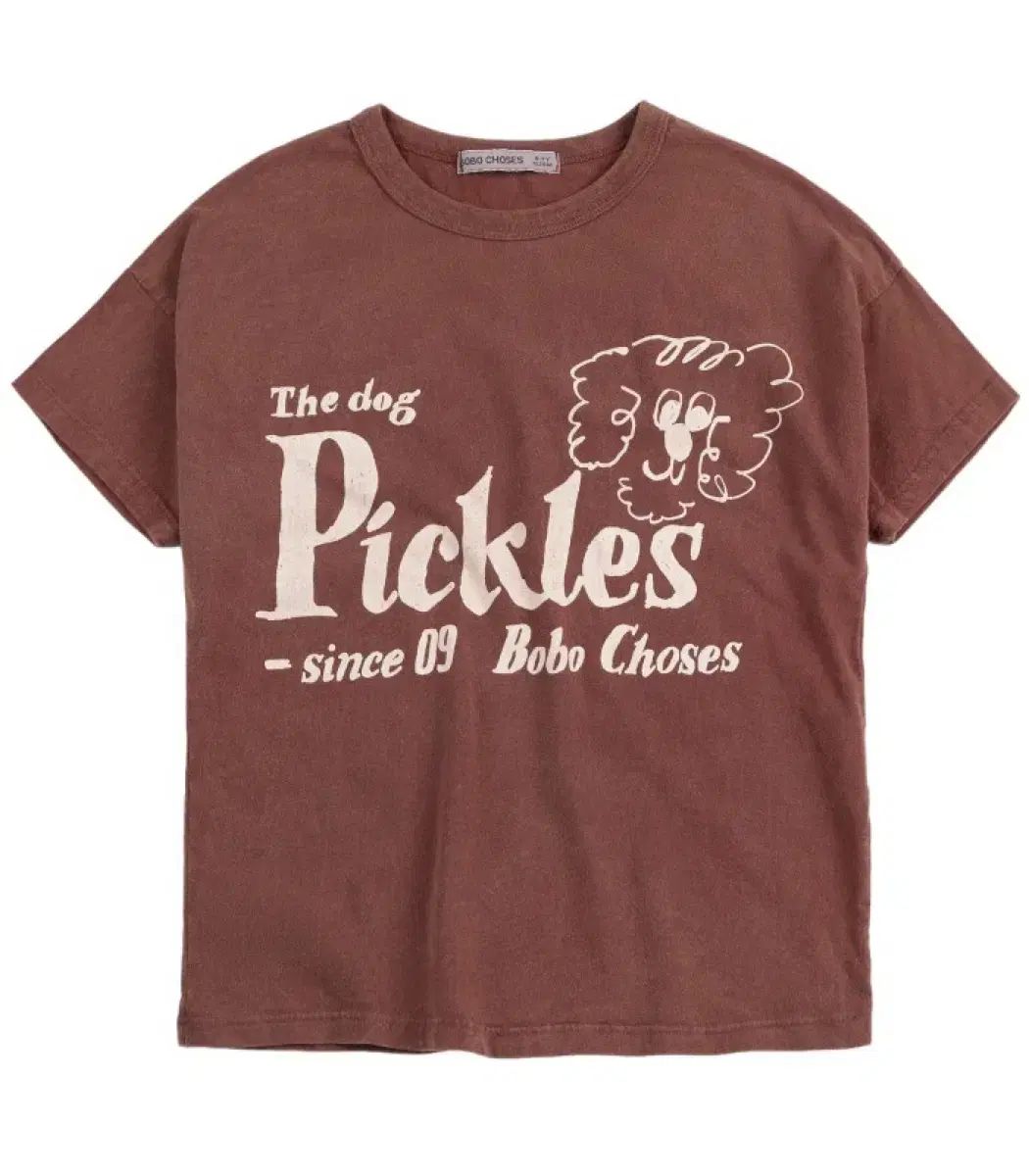 ボボショーズブラウン ドッグ 半袖Tシャツ 67