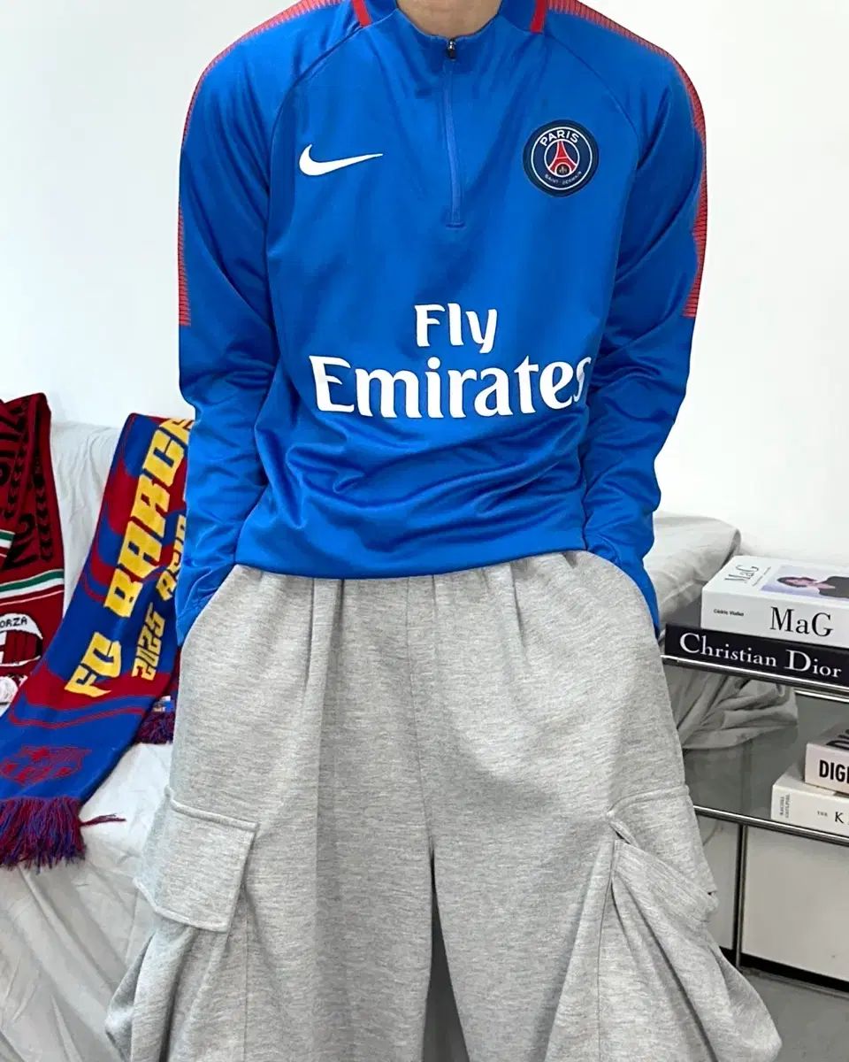 ナイキ パリ・サンジェルマンFC ブルー ドリルトップ L