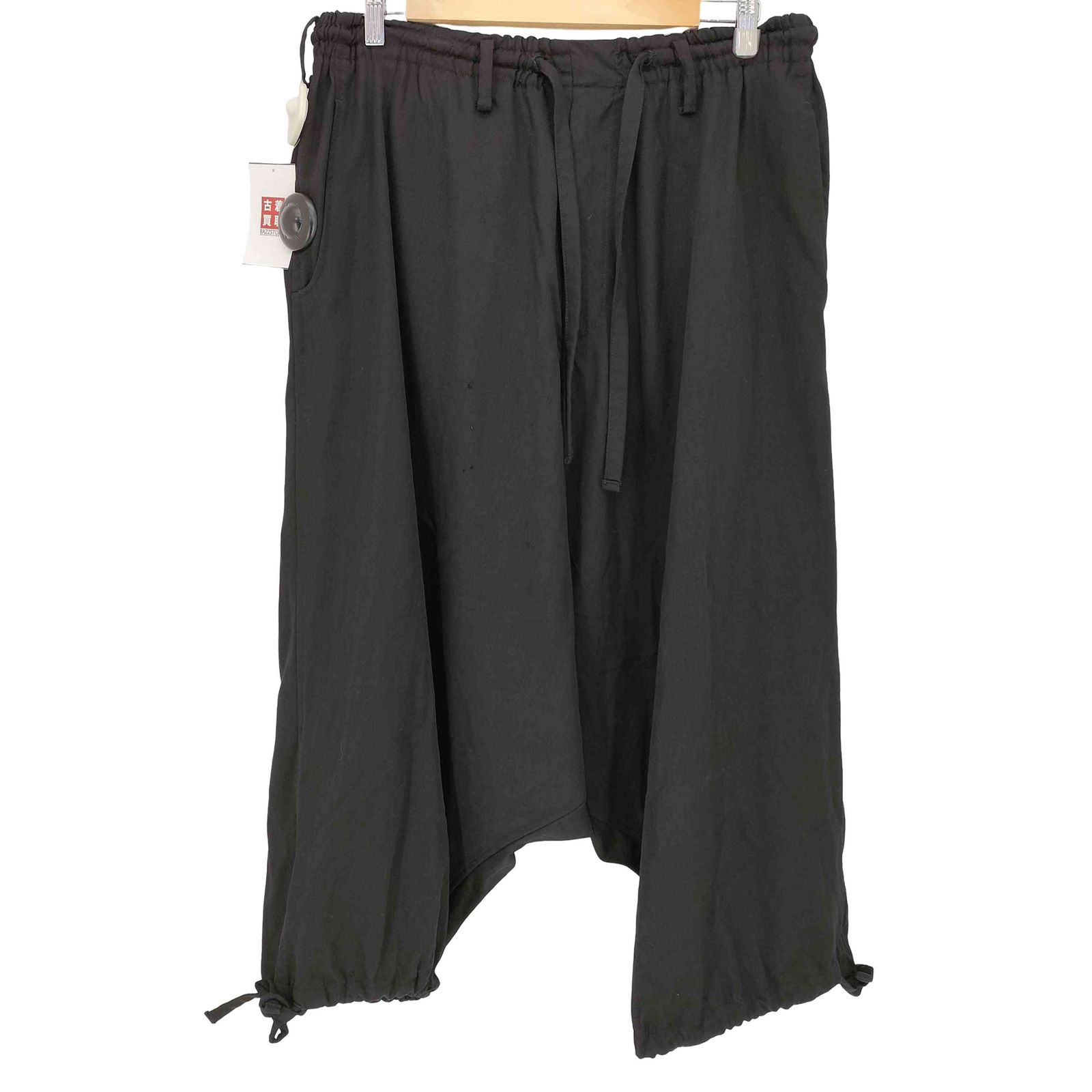 ヨウジヤマモトプールオム Yohji Yamamoto POUR HOMME 16ss 100番 ウールギャバジン ワイドサルエルパンツ メンズ JPN：3