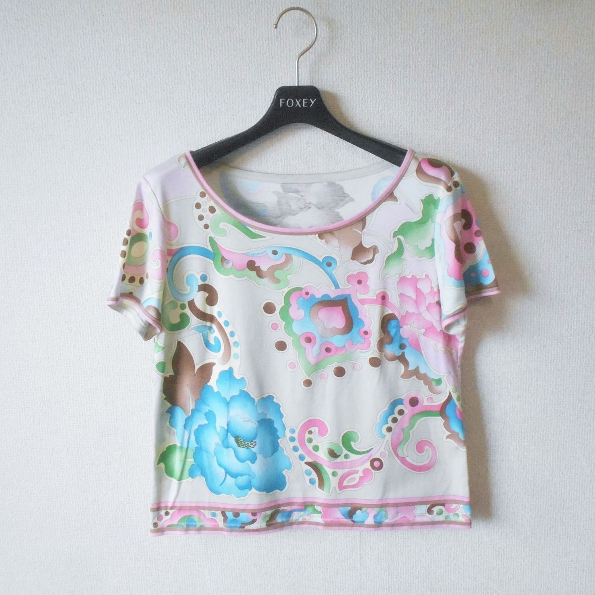 LEONARD FASHION レオナール ファッション カットソー Tシャツ 半袖 L レディース 夏 日本製