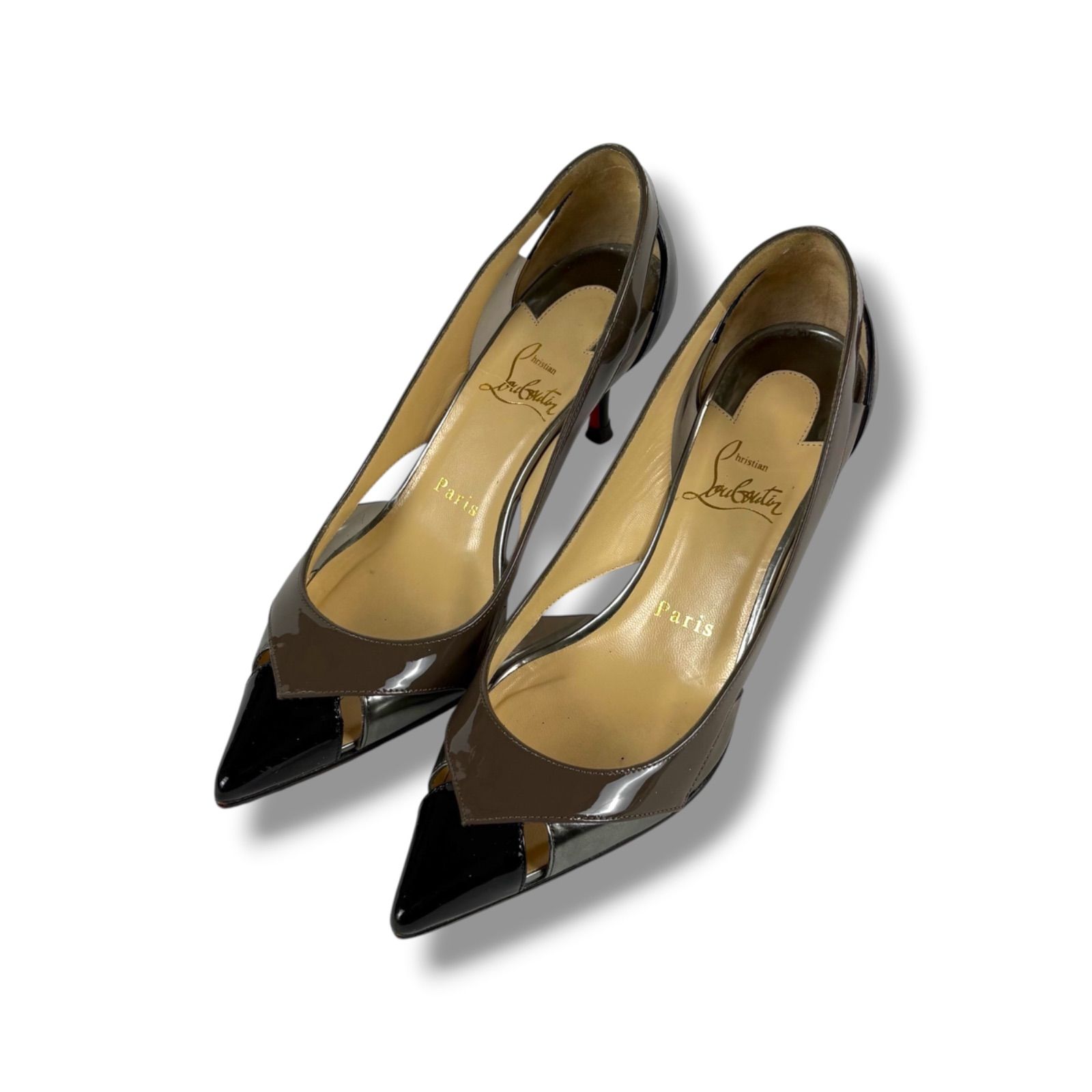 クリスチャンルブタン Christian Louboutin バイカラー ハイヒール