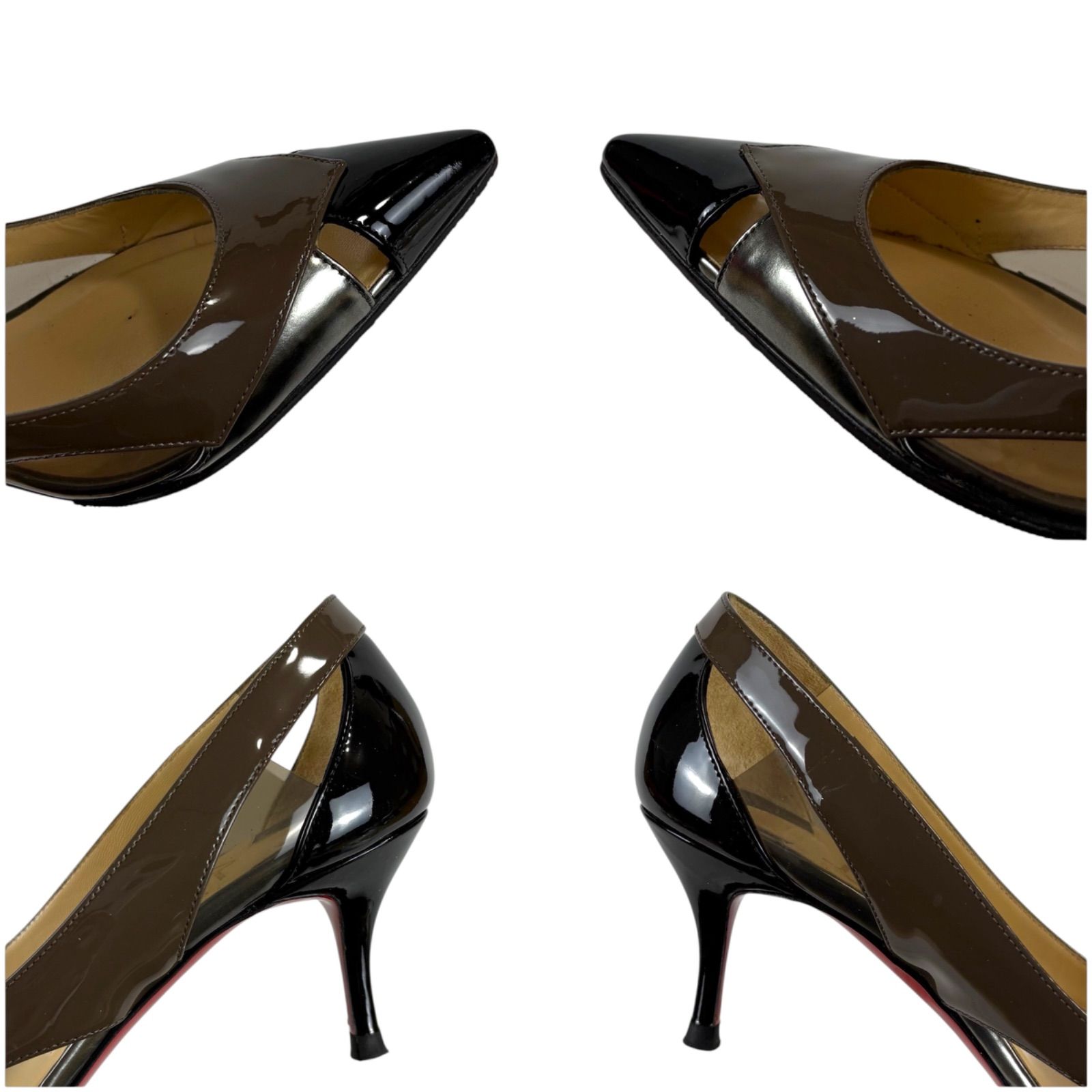 クリスチャンルブタン Christian Louboutin バイカラー ハイヒール