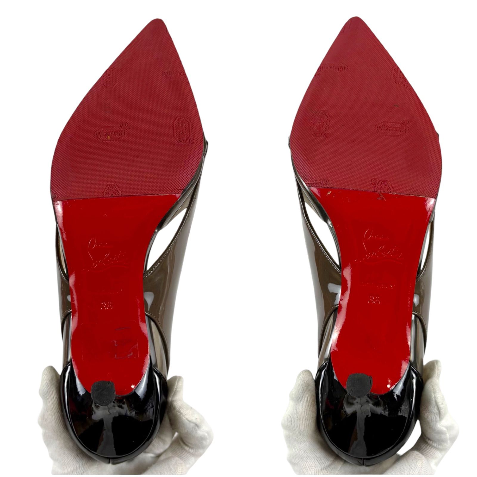 クリスチャンルブタン Christian Louboutin バイカラー ハイヒール