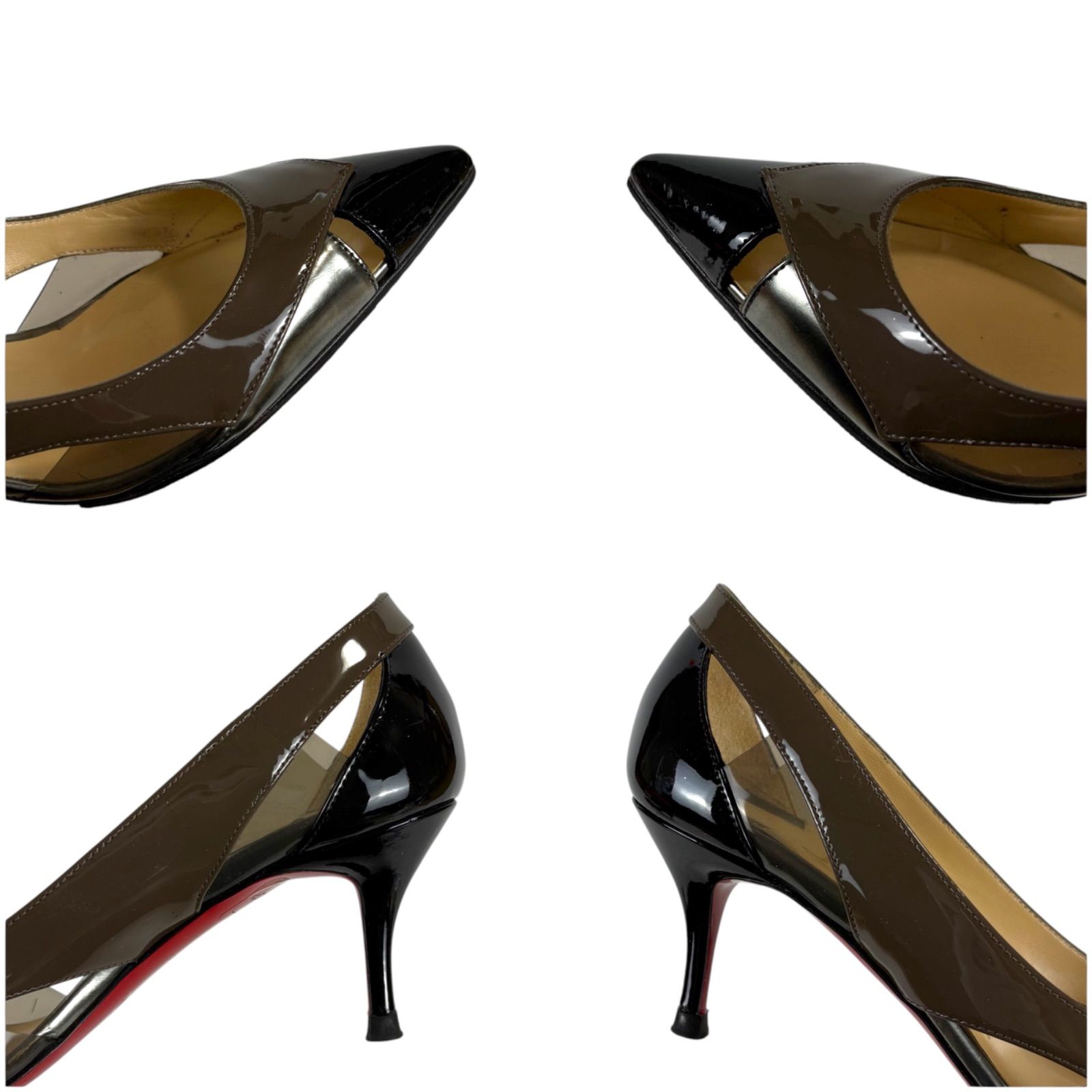 クリスチャンルブタン Christian Louboutin バイカラー ハイヒール