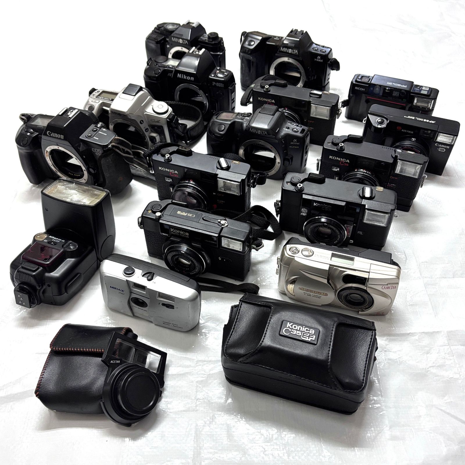 Canon カメラまとめ売り まとめ】Canon 他 フィルムカメラ 一眼レフ コンパクトカメラ 15台