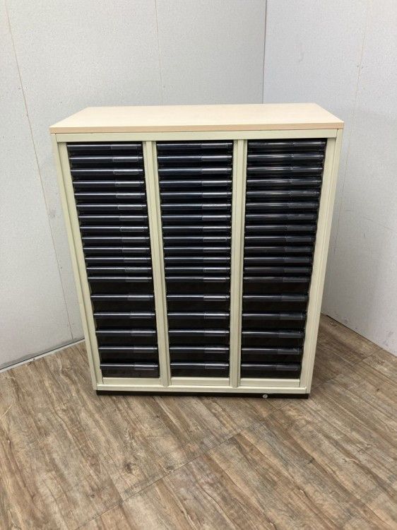 【中古品】プラス L6シリーズ 天板付A4クリアケース書庫 L5-105KA-CT ホワイト