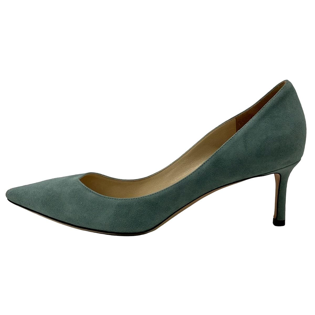 JIMMY CHOO(ジミーチュウ) パンプス 38 1/2 レディース - ライトブルー