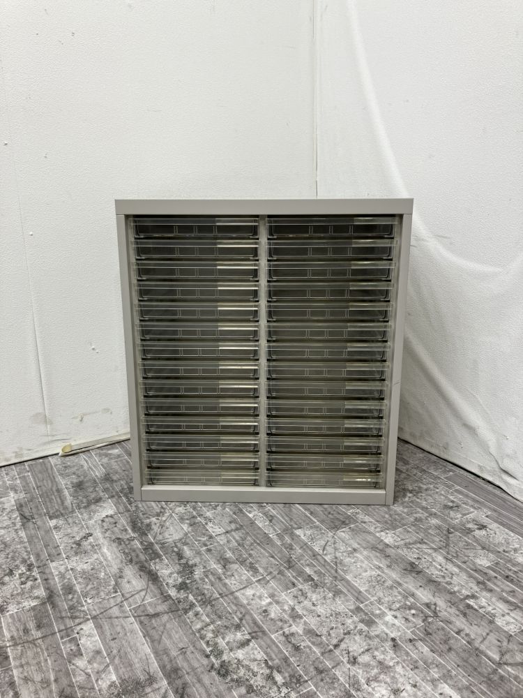 【中古品】イトーキ A4クリアケース書庫 HKS-0722A-WE グレー