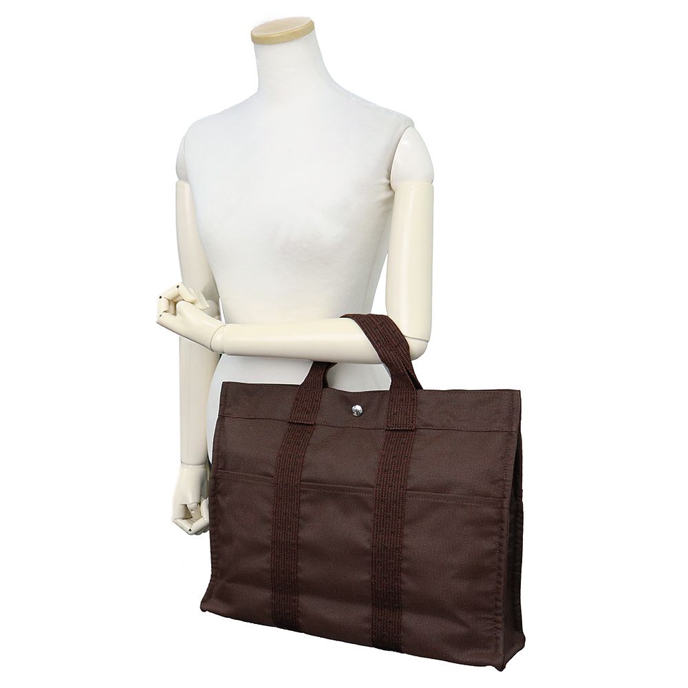 【新品未使用】HERMES エルメスエールライン パースPM キャラメルショコラ エルメス エールライン トート MM キャンバス Chocolat ショコラ