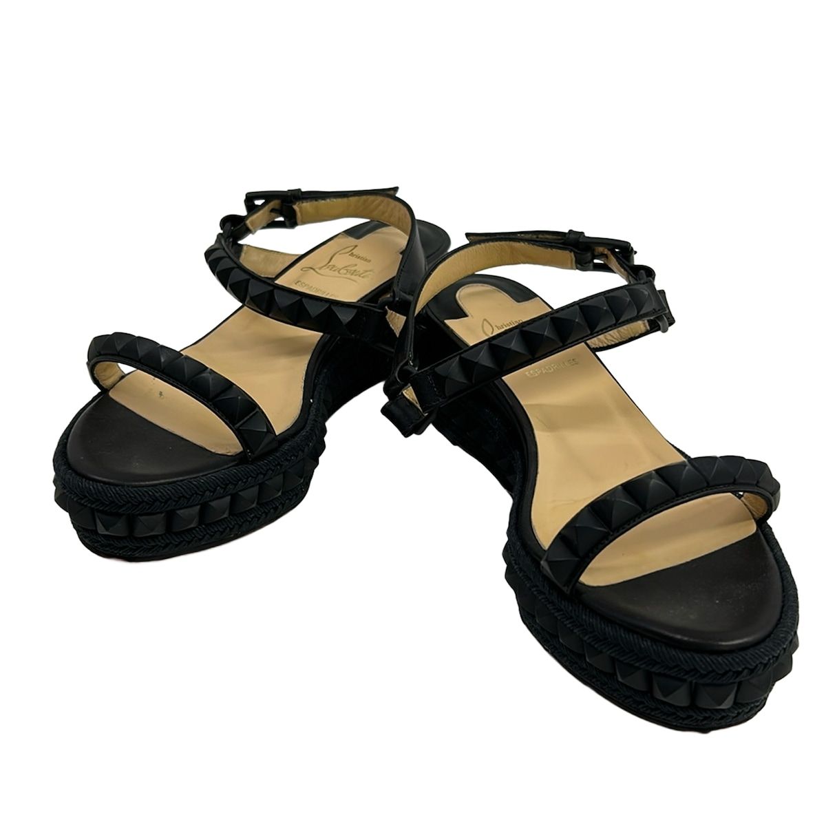 クリスチャンルブタン サンダル 34 レディース CATACLOU 60 CALF/ROPE