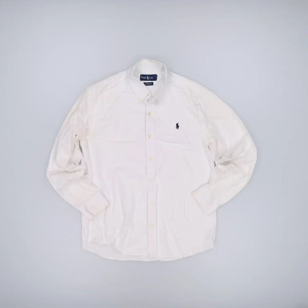 XL ポロ 白 長袖 シャツ 0521H
