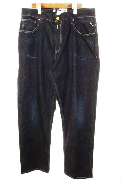 リプレイ REPLAY RELAXED FIT KIRAN BLUE JEANS DENIM サイズ 34 32 キラン リラックスフィット トレッチ デニム ブルー ジーンズ 【ブランド古着ベクトル】【中古】●260520