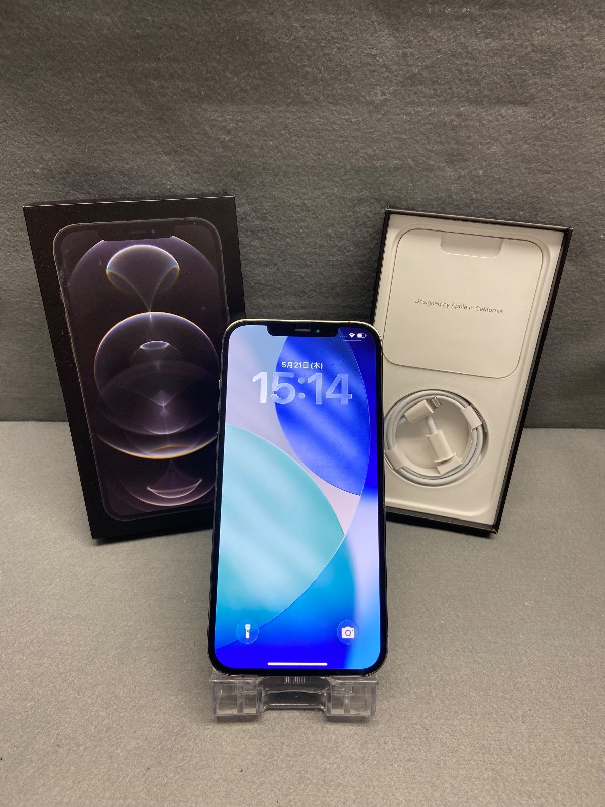 美品 国内版 SIMフリー iPhone12 Pro Max 128GB グラファイト色