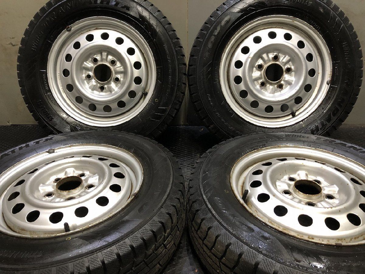 【TY Winter TRANPATH TX 175/80R15】スタッドレス【三菱 パジェロミニ 純正ホイール 15インチ 5J5HPCD114.3】25年製 バリ溝　(VTL481)