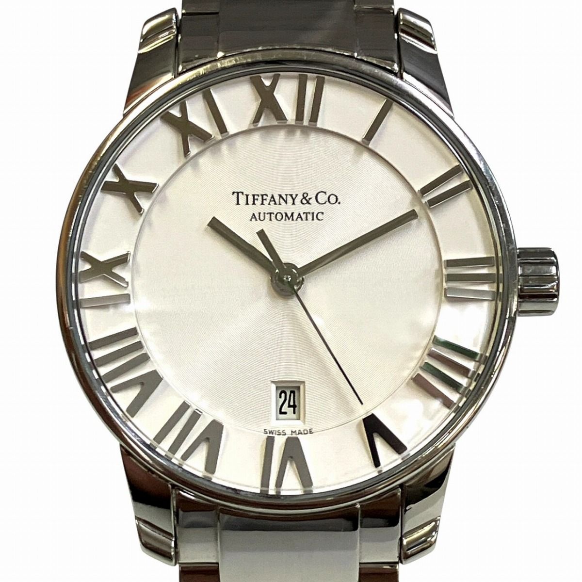 ティファニー TIFFANY&Co. アトラスドーム 腕時計 総重量約65.6g SS SS 自動巻き ホワイト文字盤 Z1830.68.10A21A00A レディース