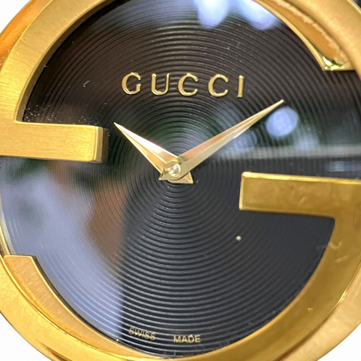 グッチ GUCCI インターロッキング 腕時計 総重量約41.2g SS 本革