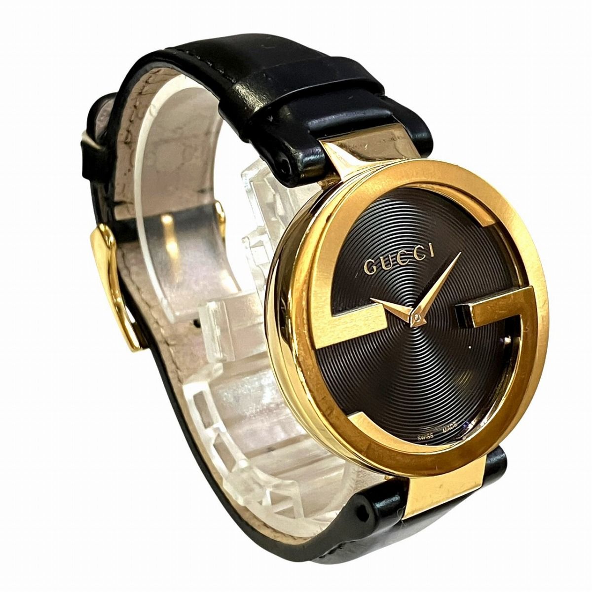 グッチ GUCCI インターロッキング 腕時計 総重量約41.2g SS 本革