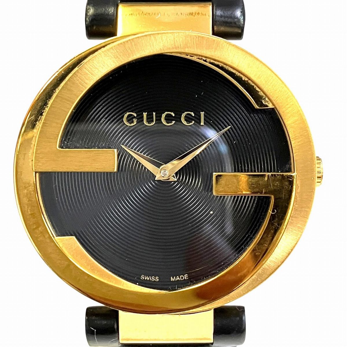 グッチ GUCCI インターロッキング 腕時計 総重量約41.2g SS 本革
