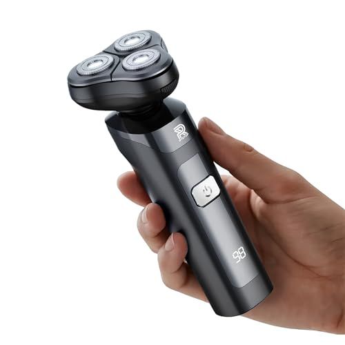 ひげそり 電動シェーバー 【2026新登場&360°回転式】シェーバー メンズ 髭剃り 3刀頭 27枚刃 360°高速回転式 電動髭剃り 低騒音 電動 長持ちバッテリー 電気シェーバー 乾湿両用 深剃り IPX7防水 お風呂 メンズシェーバー 5d7de088