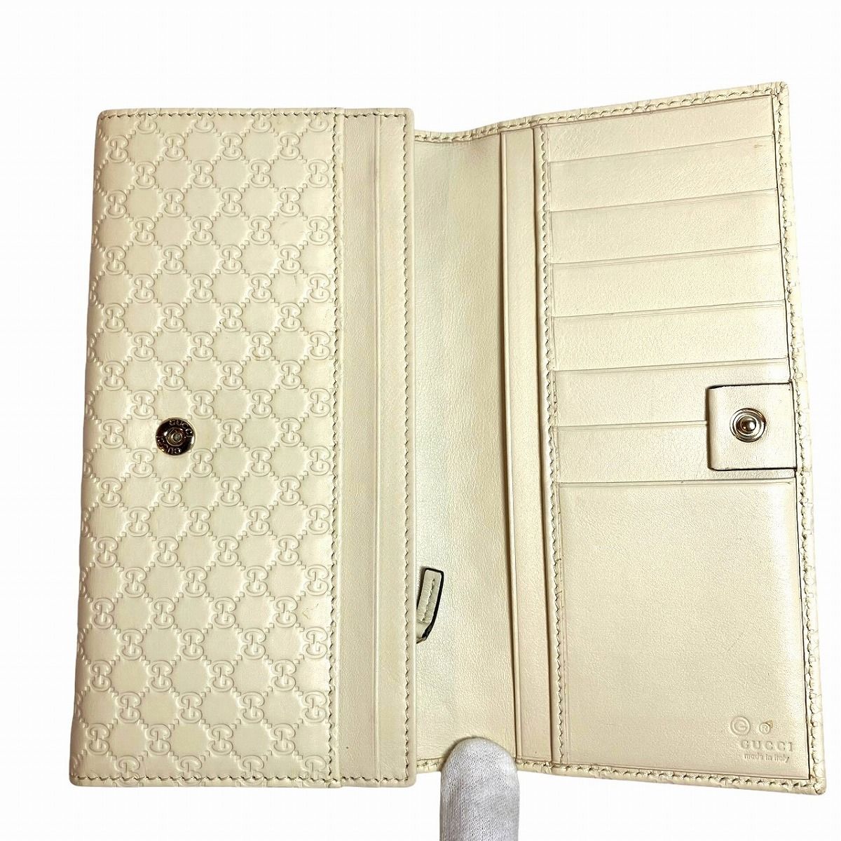 グッチ GUCCI マイクログッチシマ 長財布 レザー 449369 レディース 