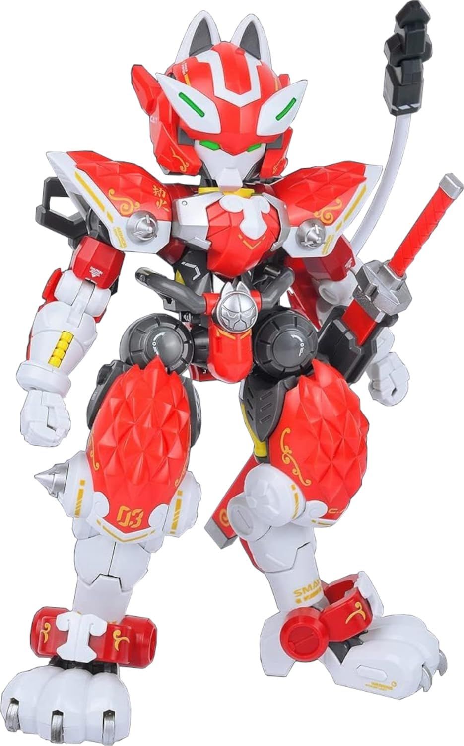 新品 プラッツ XIAOT 超高機動装甲 猫忍者 C.A.T-03 突撃戦場司令機 火炎 ドレスアップVer.-NYARIKAMA- 1/60スケール 色分け済みプラモデル XIA3SP (ロボット)