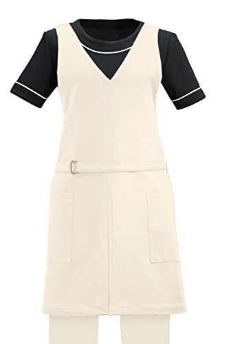 新品 [シロタ] エプロン E-3089 ライトベージュ（フリーサイズ） エステ 女性 サロン 歯科 衣料 美容 制服