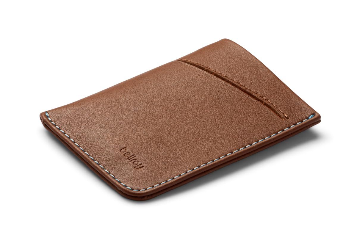 新品 [Bellroy] Card Sleeve 上質なレザーを使用したカードケース ミニマル財布 カードや名刺2～8枚と折った紙幣を収納可能 - Hazelnut