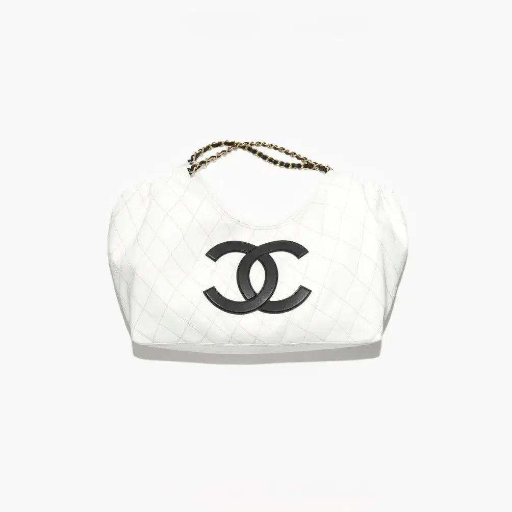 新品 CHANEL シャネル 九井 一 コービー ビーチ カンボン ショッパーバッグ 白 スモール AS6191