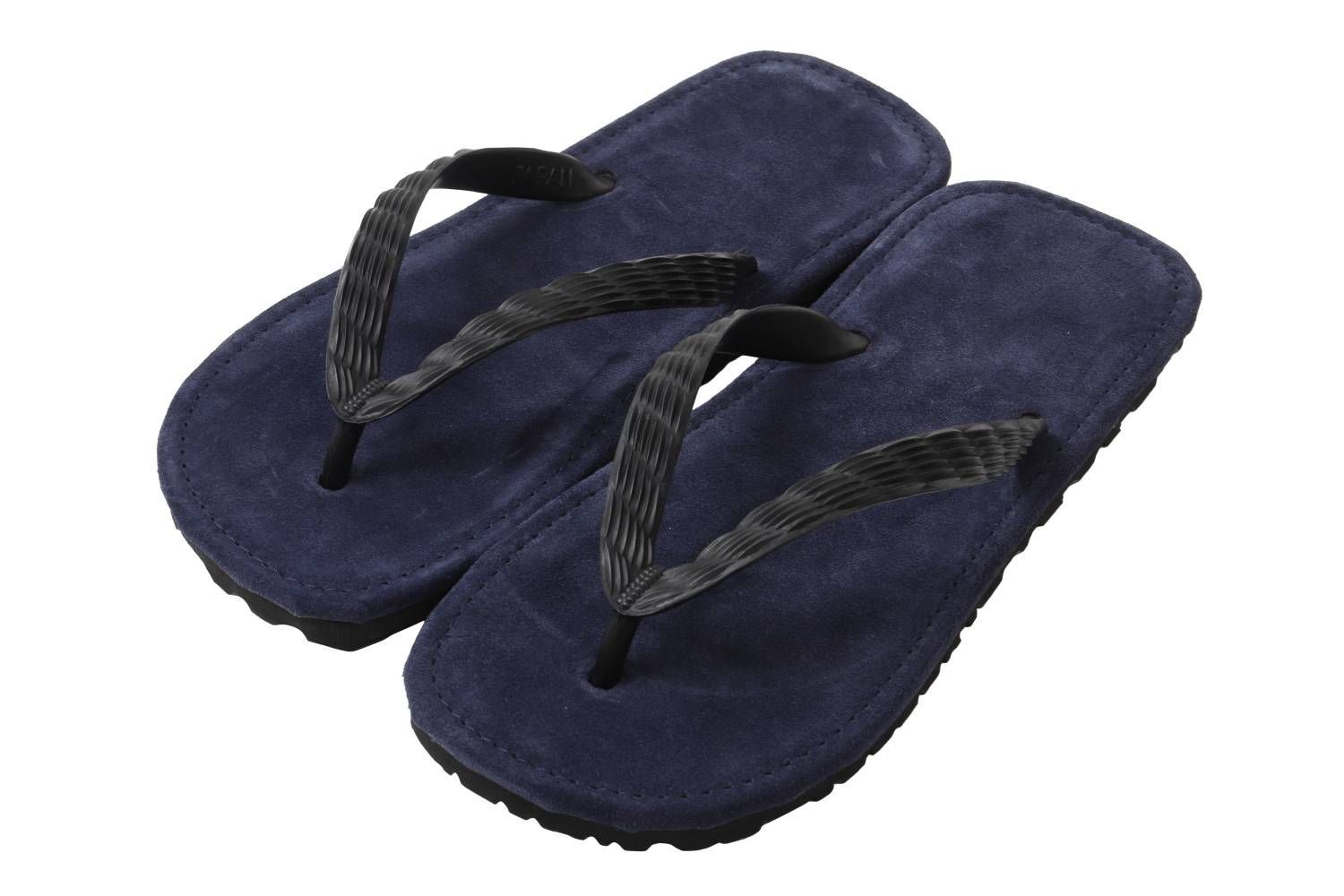 日本製｜牛革｜JAPANESE ZORI｜NAVY｜九十九（TSUKUMO）